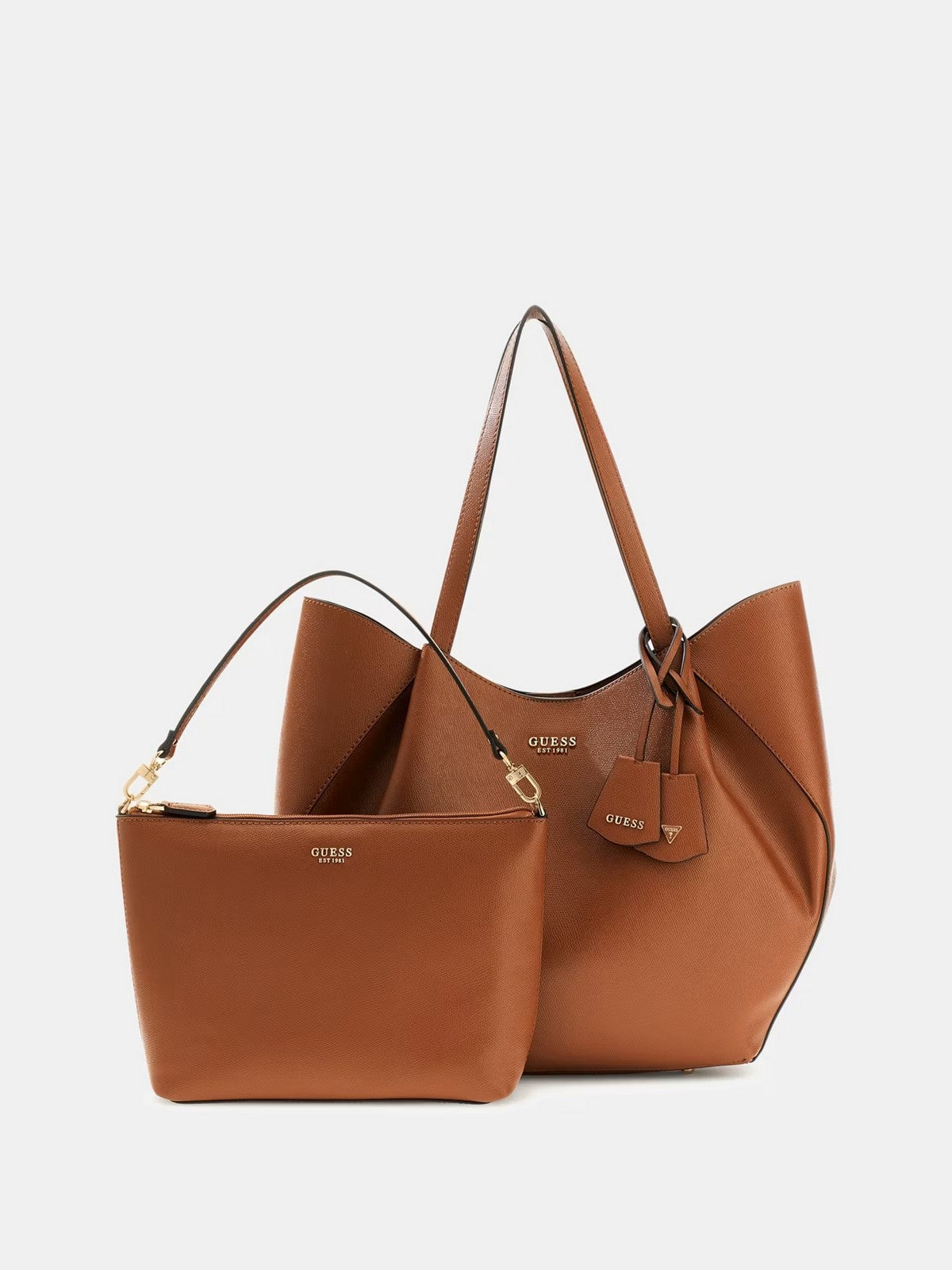 GUESS Borsa Donna AMORETTE 2 IN 1 TOTE HWBG78 98240 COG COGNAC