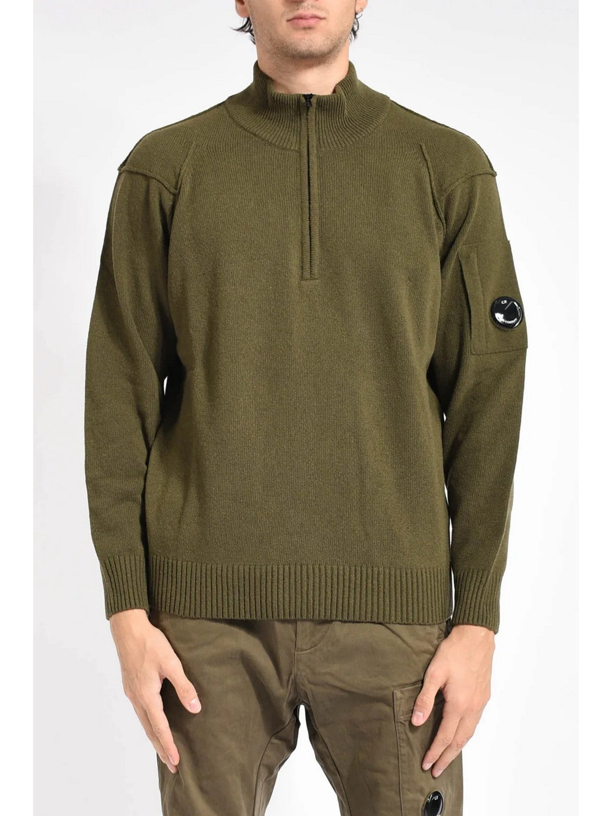 C.P. COMPANY Maglione Uomo  RFCMKN709A110149A 683 683 - IVY GREEN