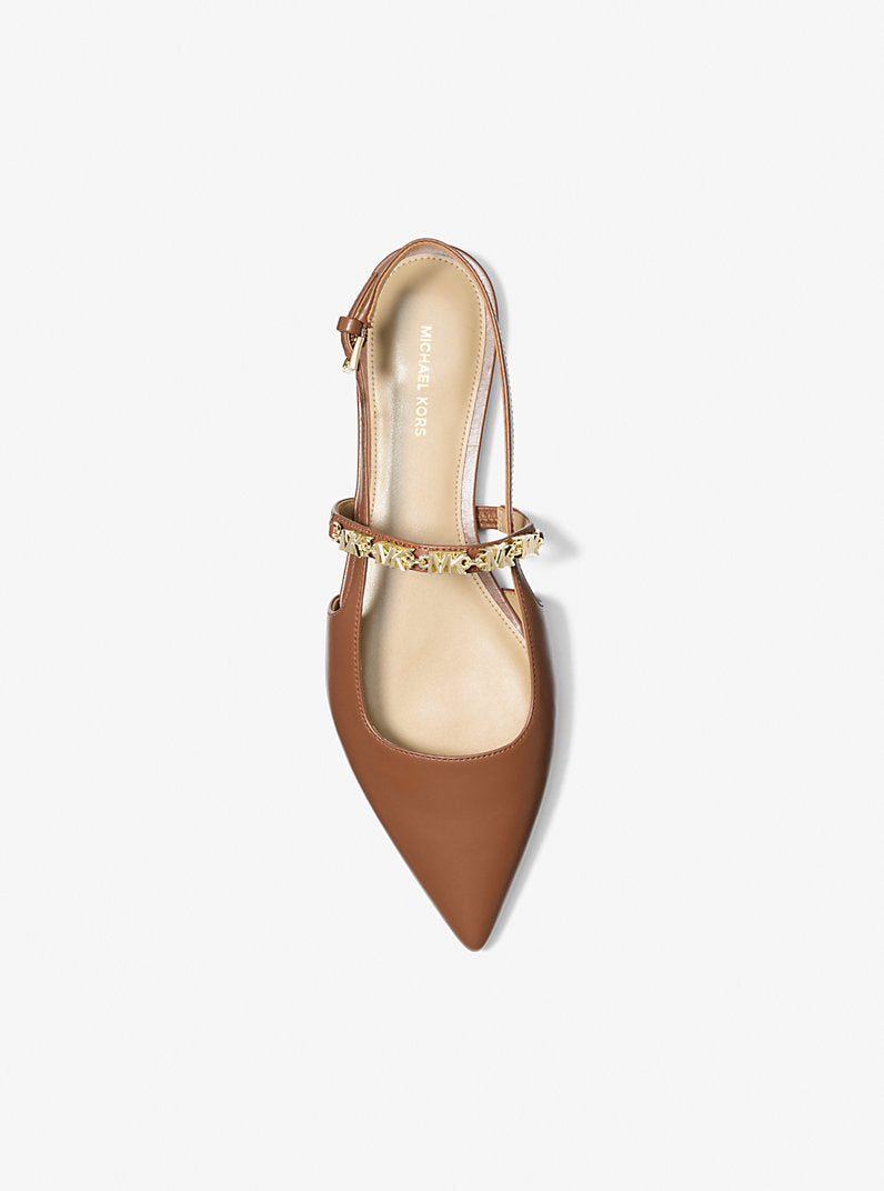 MICHAEL KORS Sandalo Donna DINA FLEX SLING FLAT 40R6DIFP2L 230 LUGGAGE gioboutiqueweb