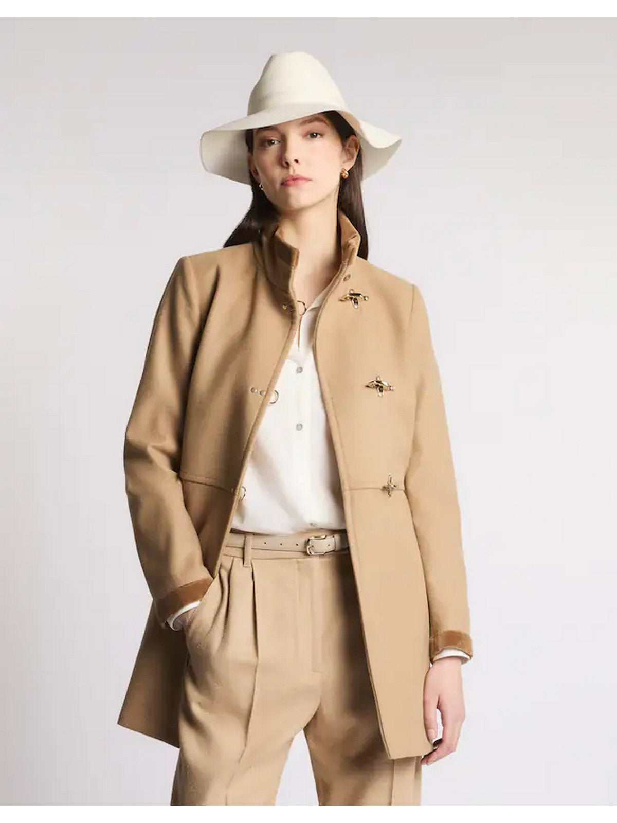 Fay Damenmantel NAW50514000XMYC813 Dark Camel