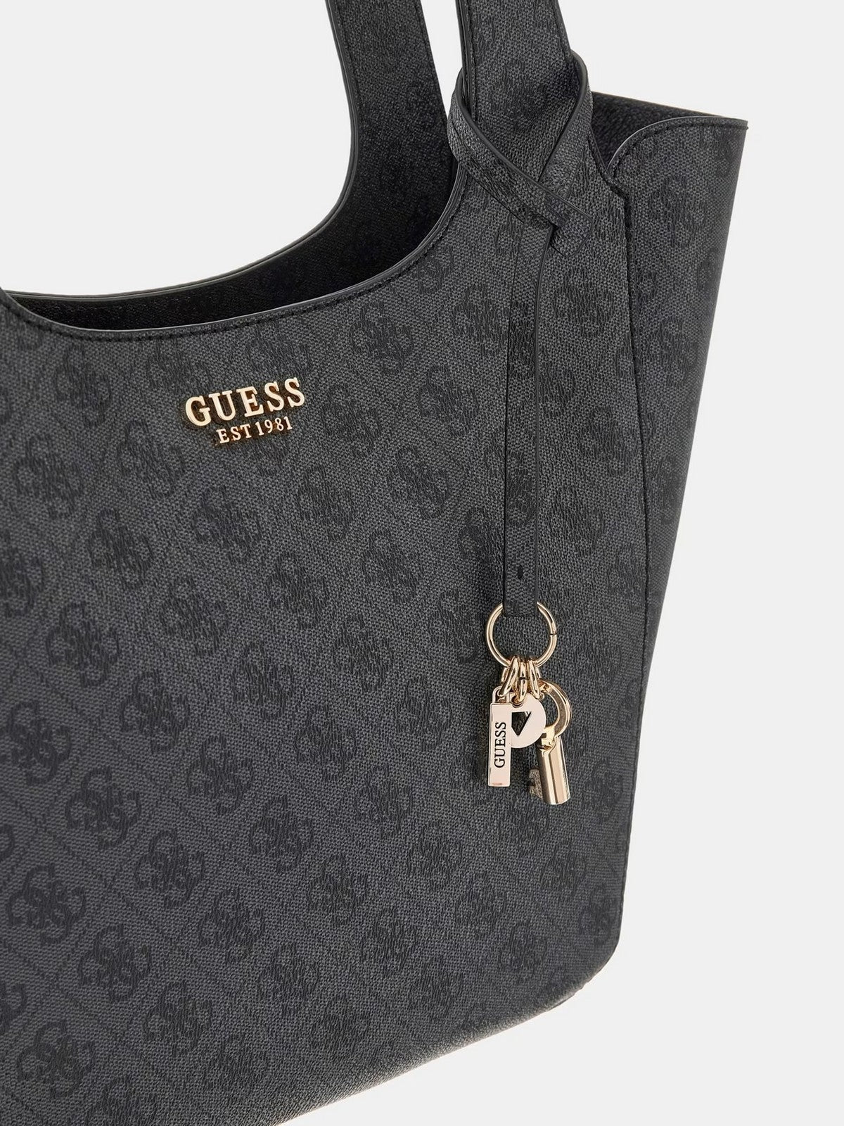 GUESS Borsa Donna CALISTA 2 IN 1 TOTE HWSG73 34220 CLO COAL LOGO gioboutiqueweb