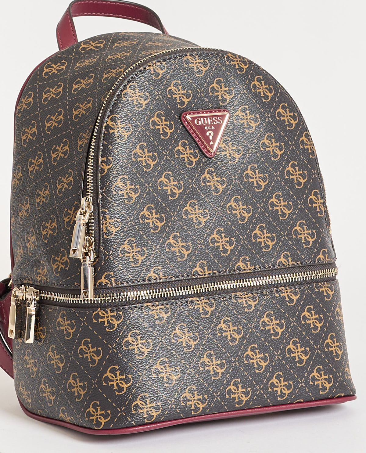 GUESS Zaino Donna FOLLIE SMALL BACKPACK TWLQ96 76032 BNL BROWN LOGO
