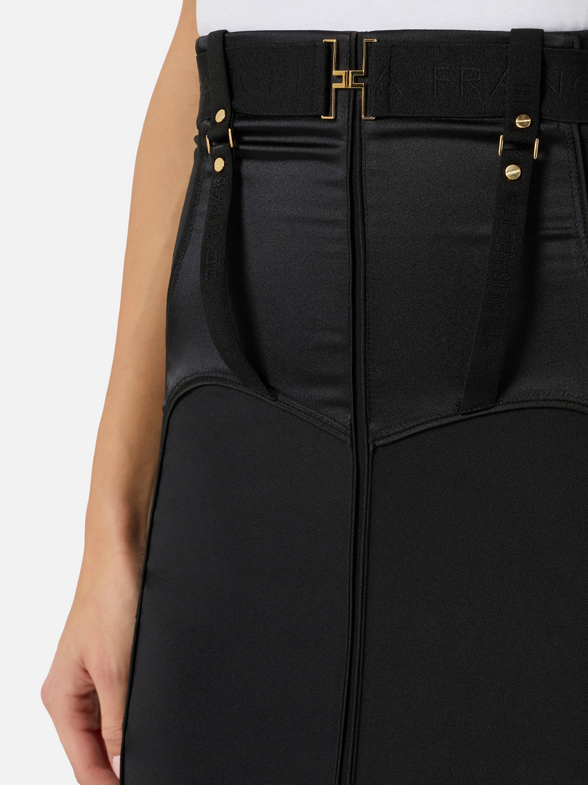 ELISABETTA FRANCHI Gonna Donna  GO14862E2 110 Nero gioboutiqueweb