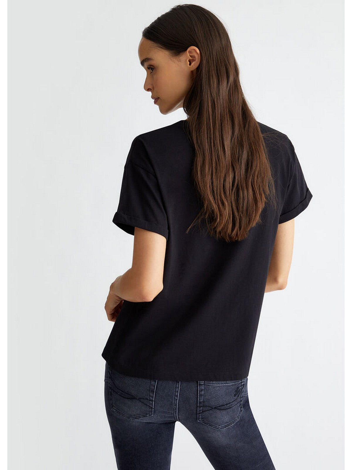 LIU JO WHITE T-Shirt e Polo Donna  WF4411J5904 N9941 Nero gioboutiqueweb