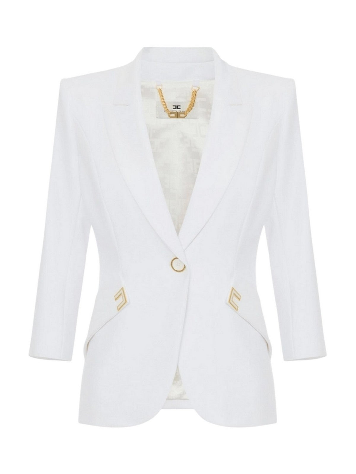 ELISABETTA FRANCHI Giacca Donna  GI21561E2 360 Avorio gioboutiqueweb