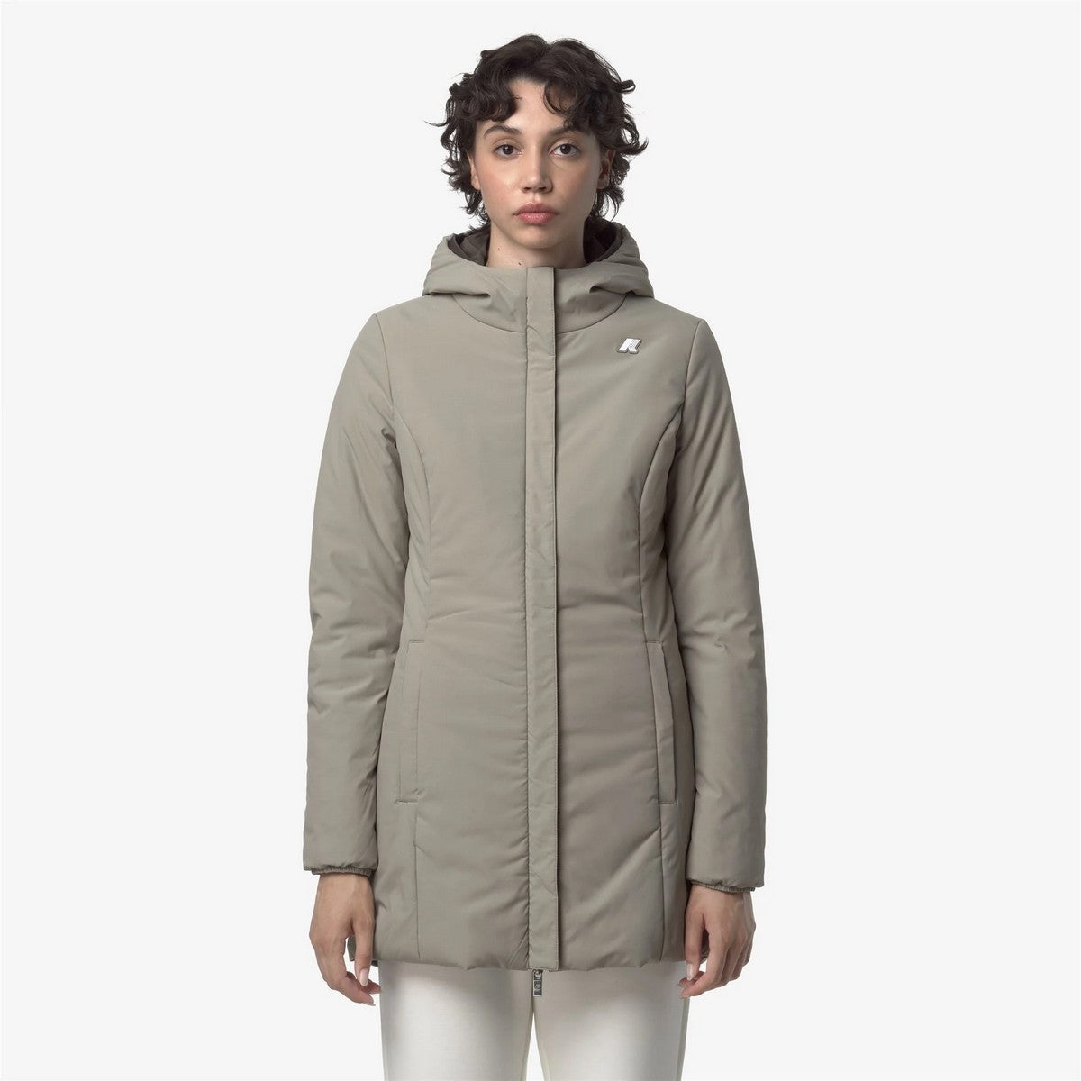 K-WAY Giubbino Donna DENISE ST WARM DOUBLE K6128UW B42 Black Olive - Green