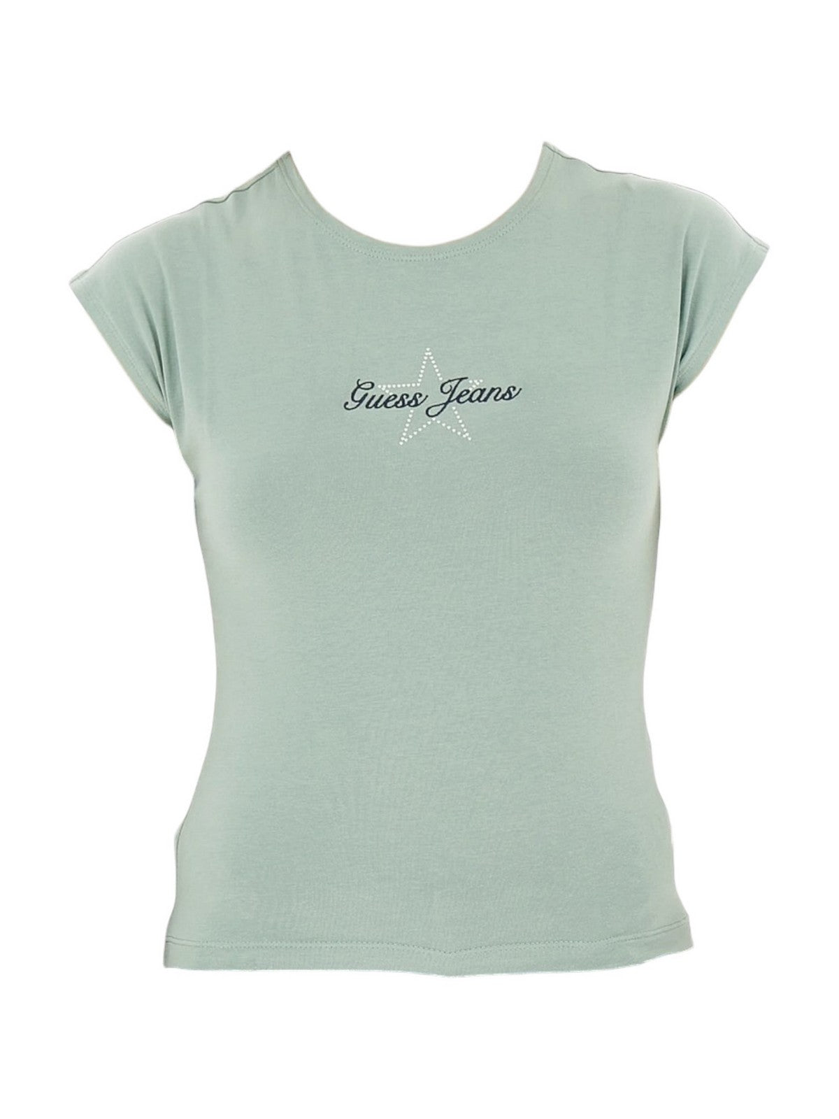 GUESS T-shirt Donna GJ SS RAGLAN STAR BABY TEE W6RI21 J1314 G8FD SALVIA GREEN gioboutiqueweb