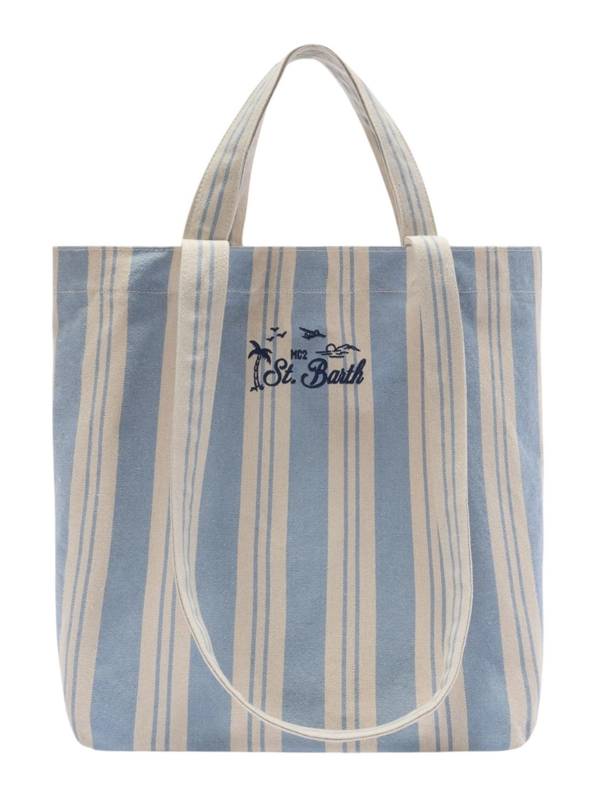 MC2 SAINT BARTH Borsa Donna  ESSENTIAL BEACH COTTON 07806L BIG STRIPES V 3161 EMB