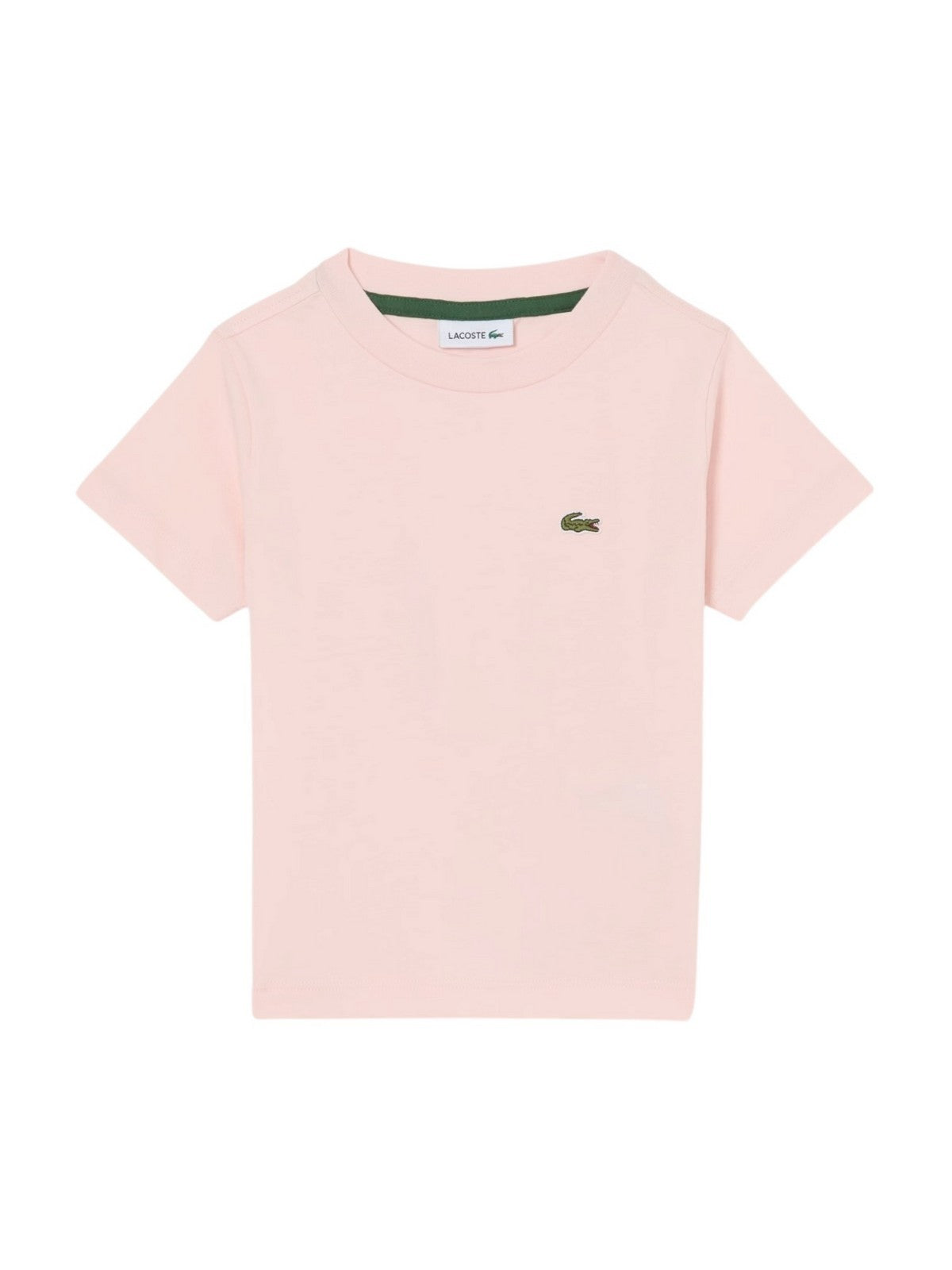 LACOSTE KIDS T-shirt Unisex bambino LCB CORE TEE 847025 AL5 Rosa gioboutiqueweb