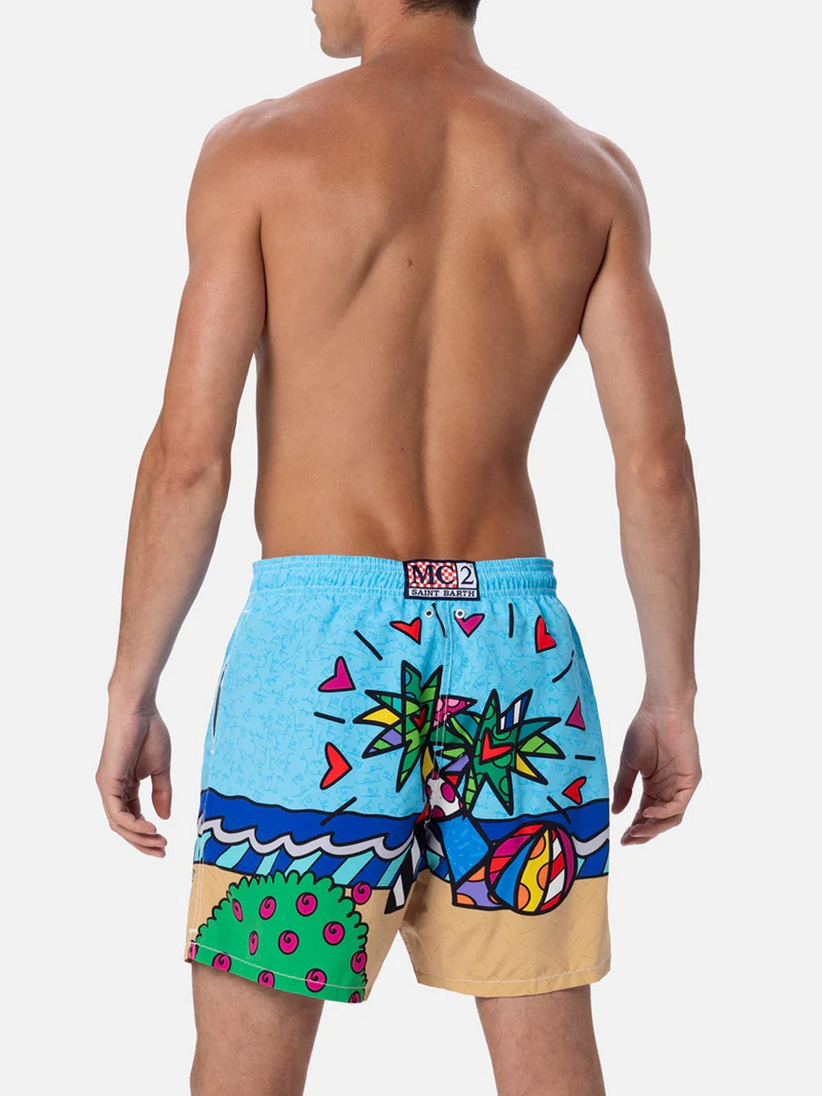 MC2 Saint Barth Batomio Disfraz Hombres Gustavia Colocados Impresión 04733f Azul