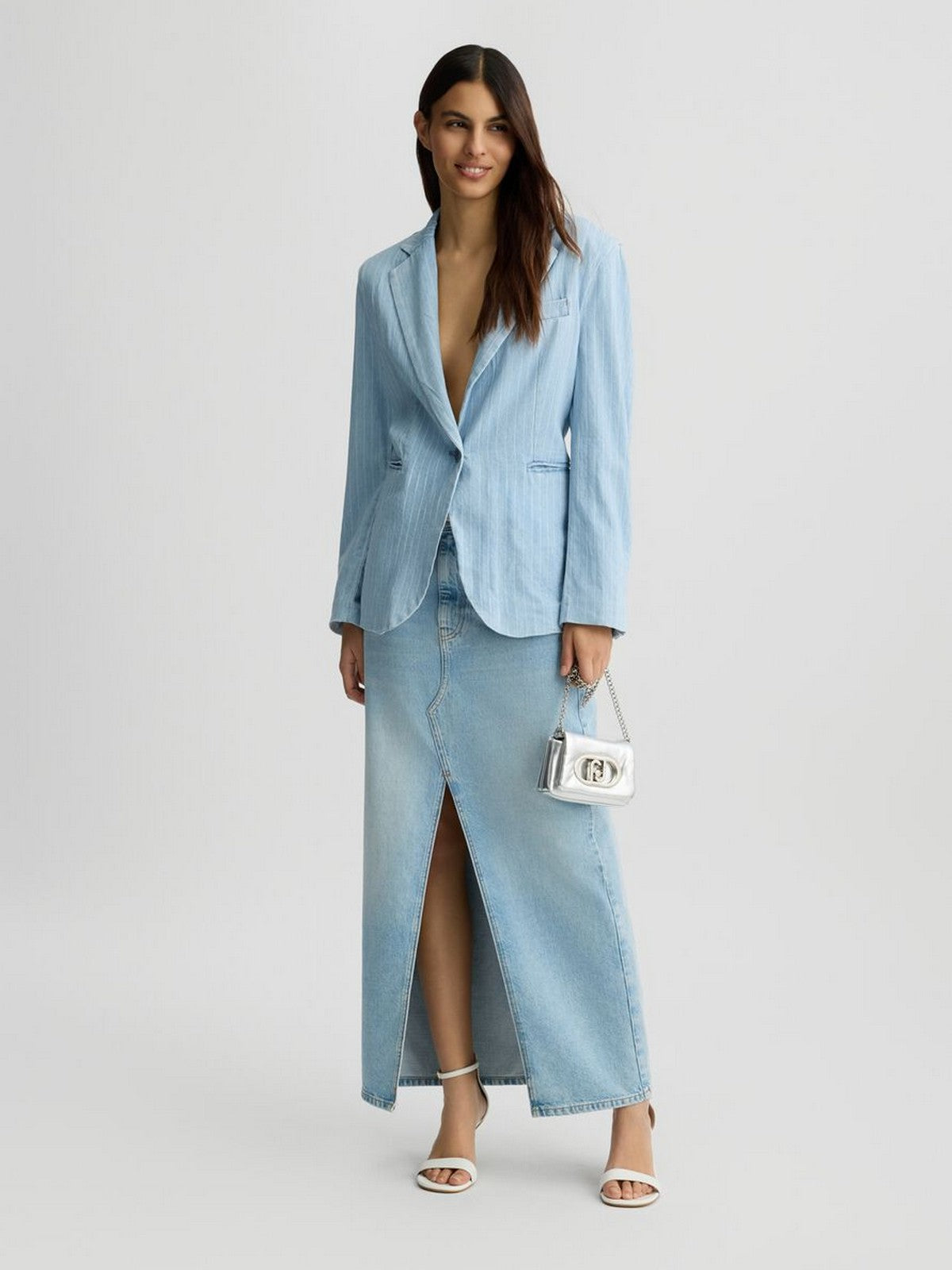 LIU JO BLUE DENIM Giacca Donna  UA5121D4989 78822 Blu gioboutiqueweb