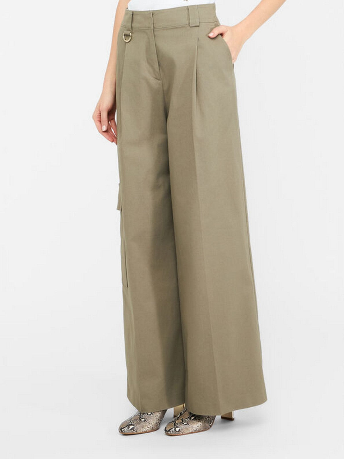 LIU JO BLACK Pantalone Donna  CF5351T026A X0707 Asparago