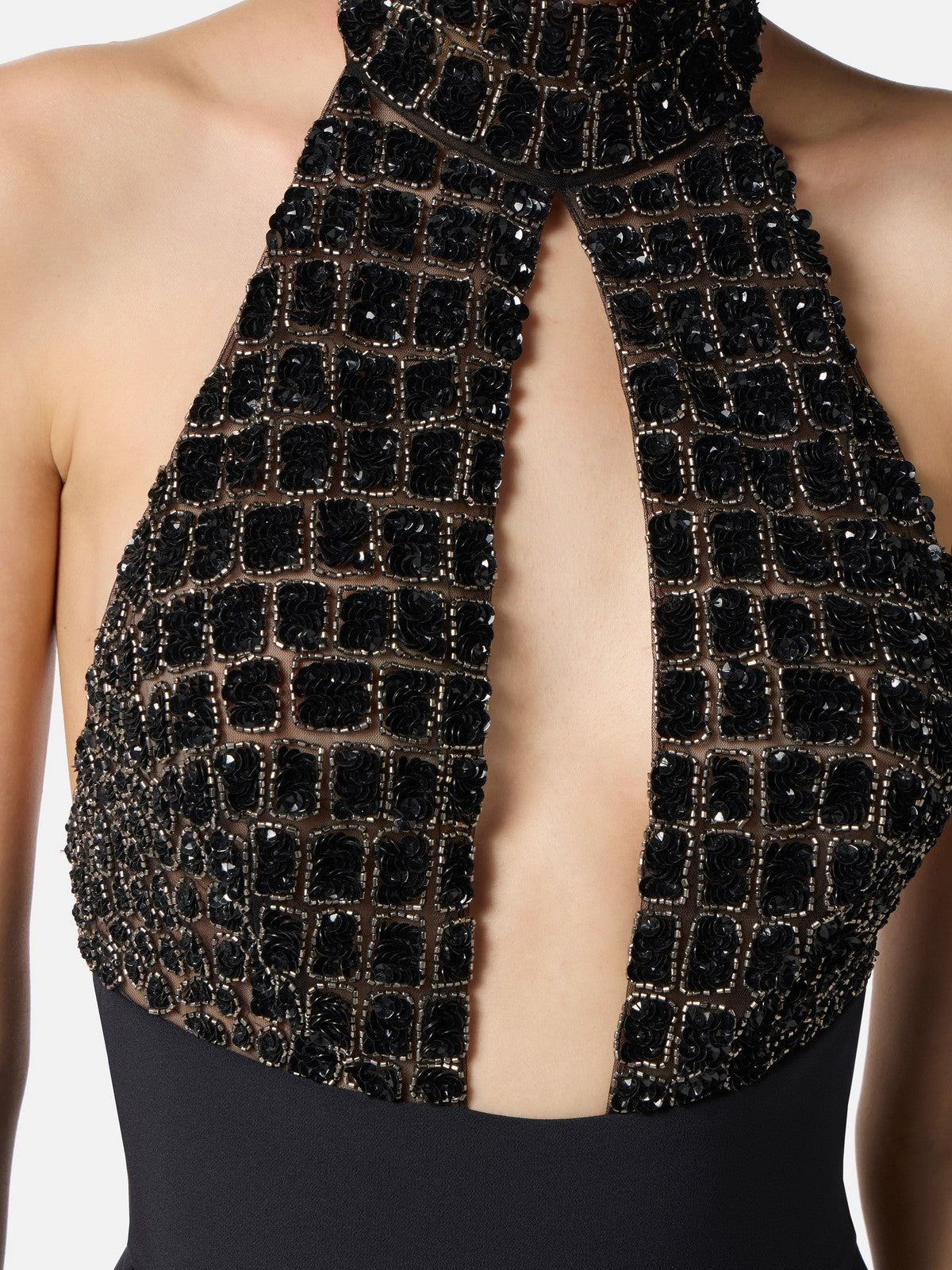 ELISABETTA FRANCHI Tuta Donna  TU06257E2 110 Nero gioboutiqueweb