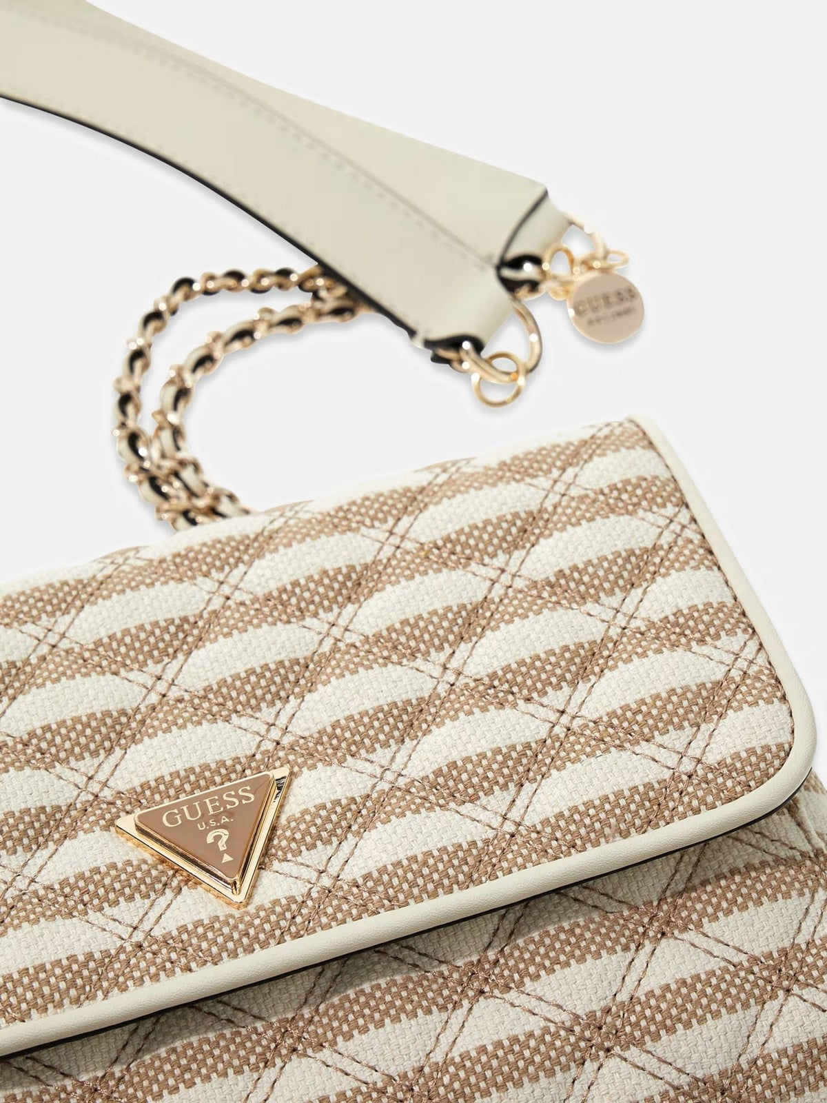 GUESS Borsa Donna GIULLY II 2 COMP CNVRTBLE FLAP HWAG96 73200 TMU TAUPE MULTI