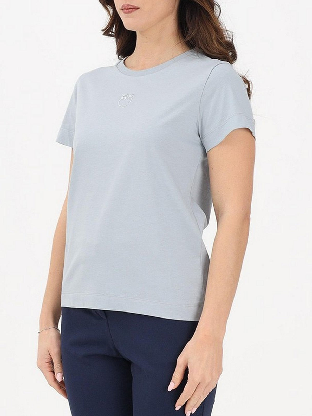 PINKO T-shirt Donna BUSSOLOTTO T-SHIRT 100355-A339 E87 AZZURRO ARONA gioboutiqueweb