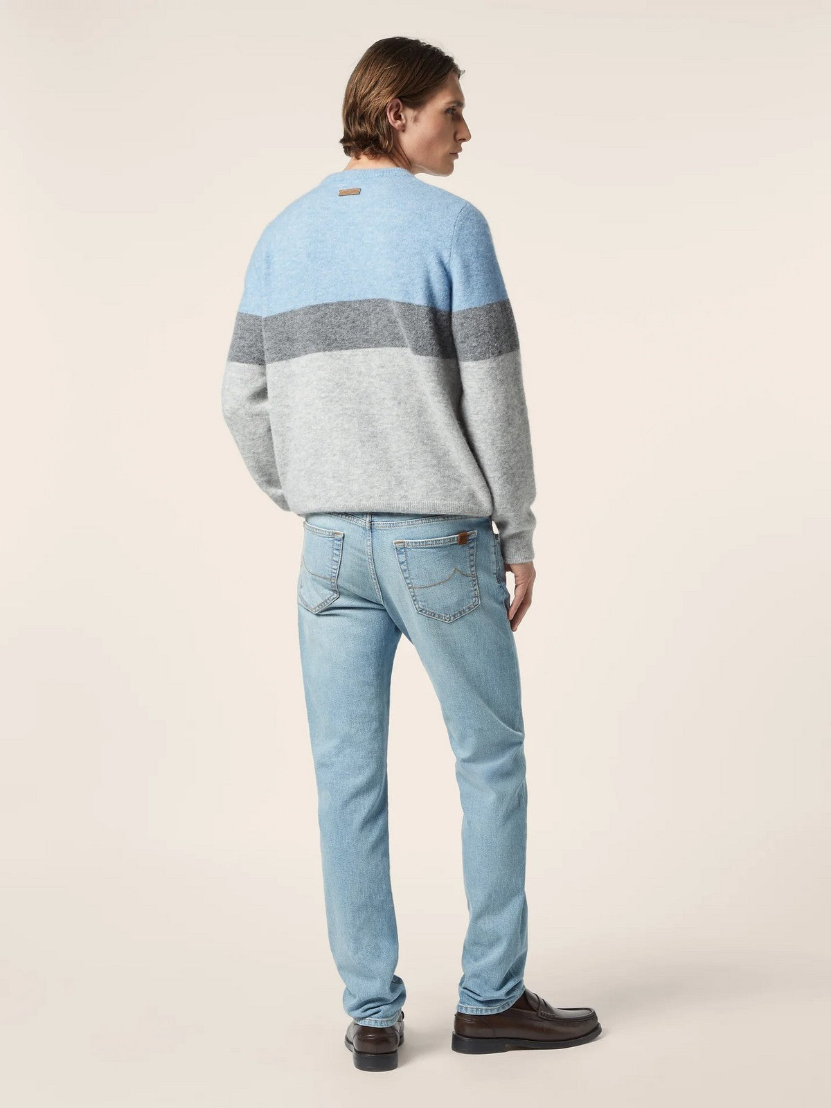JACOB COHEN Maglione Uomo  JUM_SG024 001 X0017 FL X866 AZURE MEL.