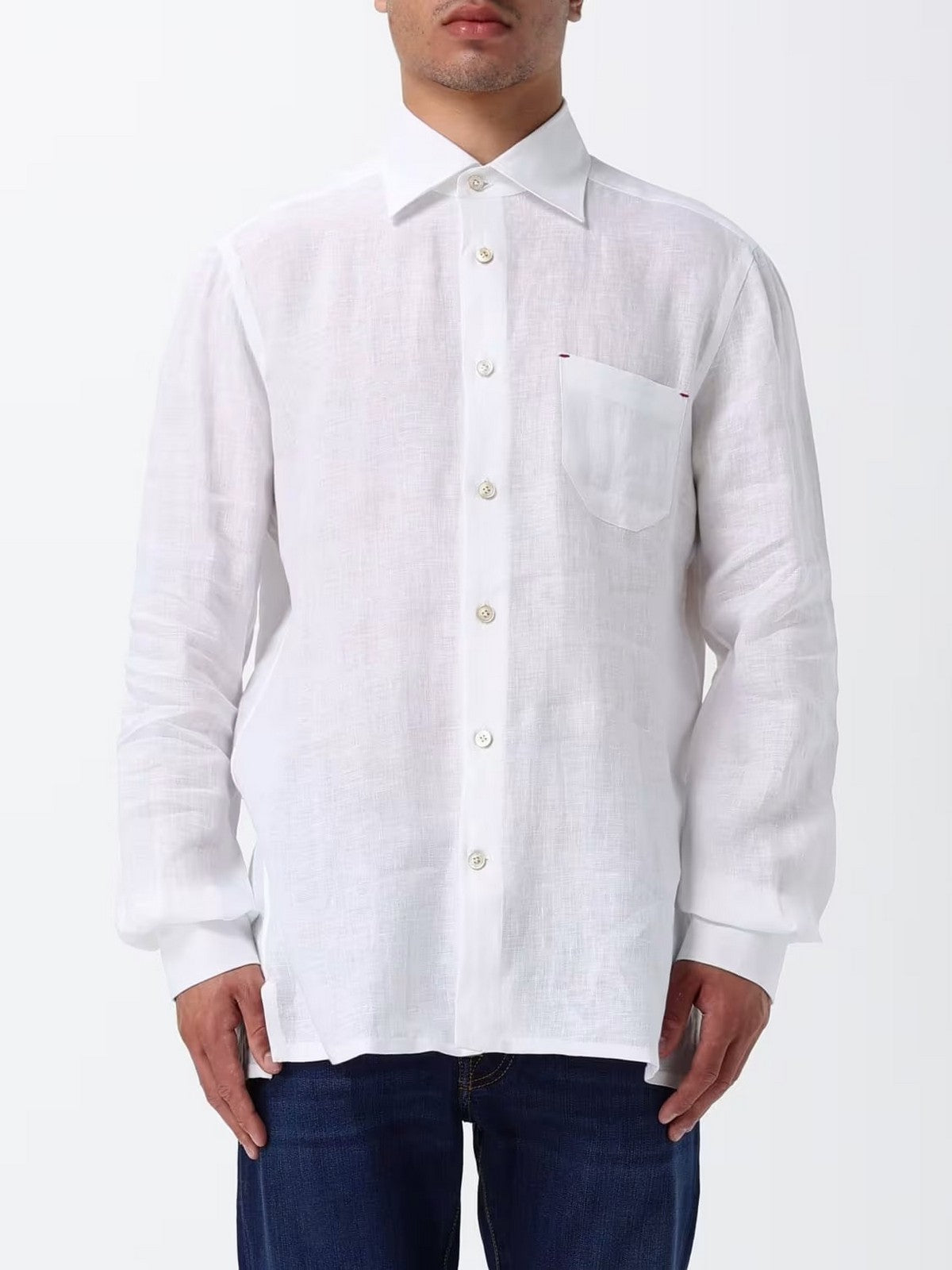 KITON Camicia Uomo  UMCNERH0969002001 WHITE gioboutiqueweb