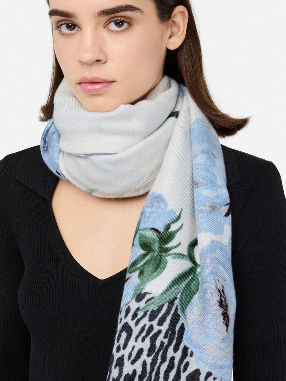 LIU JO SOFT Stola Donna  2F5077T0300 74015 LIGHT DENIM gioboutiqueweb