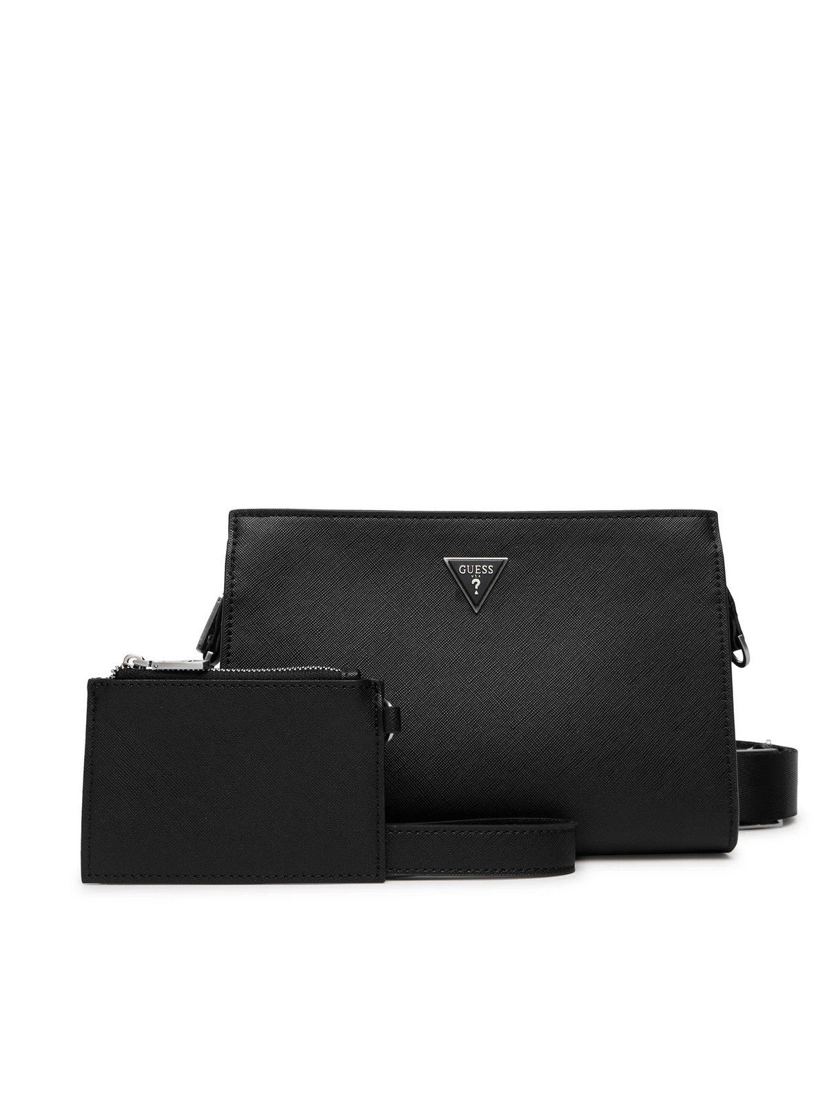 GUESS Pochette Uomo MILANO CROSSBODY TOP ZIP HMMISA P6157 BLA BLACK