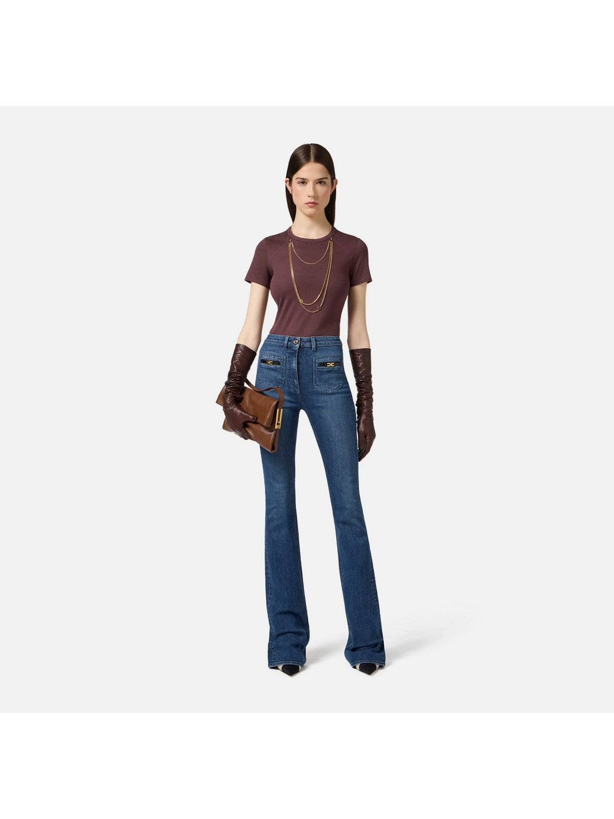 ELISABETTA FRANCHI Jeans Donna  PJ12N56E2 104 BLUE DENIM gioboutiqueweb