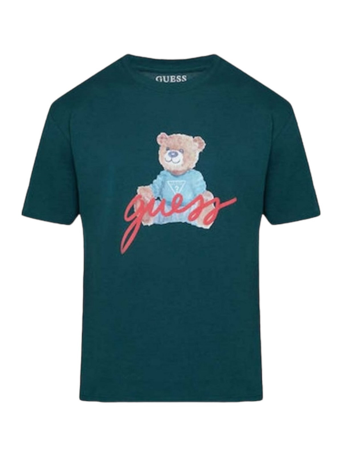 GUESS T-Shirt e Polo Uomo SS BSC GUESS BEAR TE M4RI81 K9RM1 F8L4 Verde