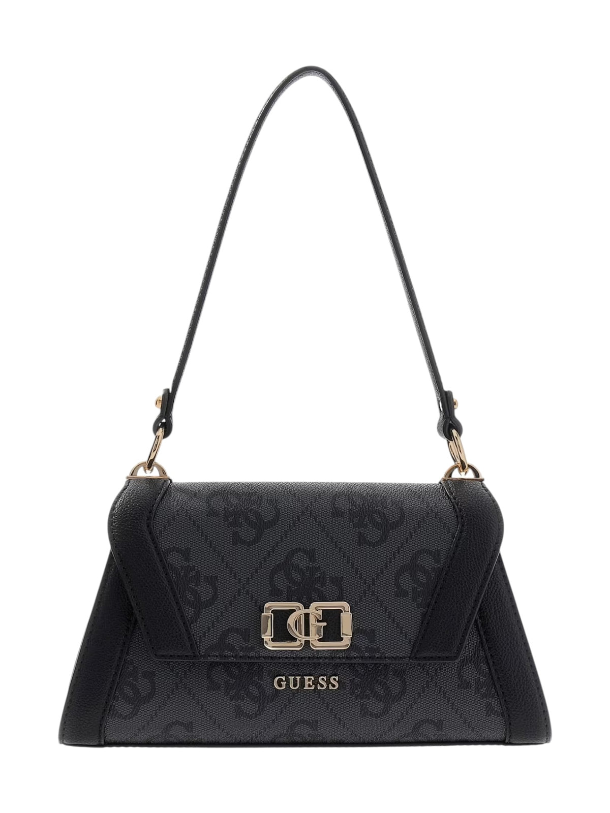 GUESS Borsa Donna KARNILLA LOGO FLAP SHLDR BAG HWOS99 01190 CLO COAL LOGO gioboutiqueweb
