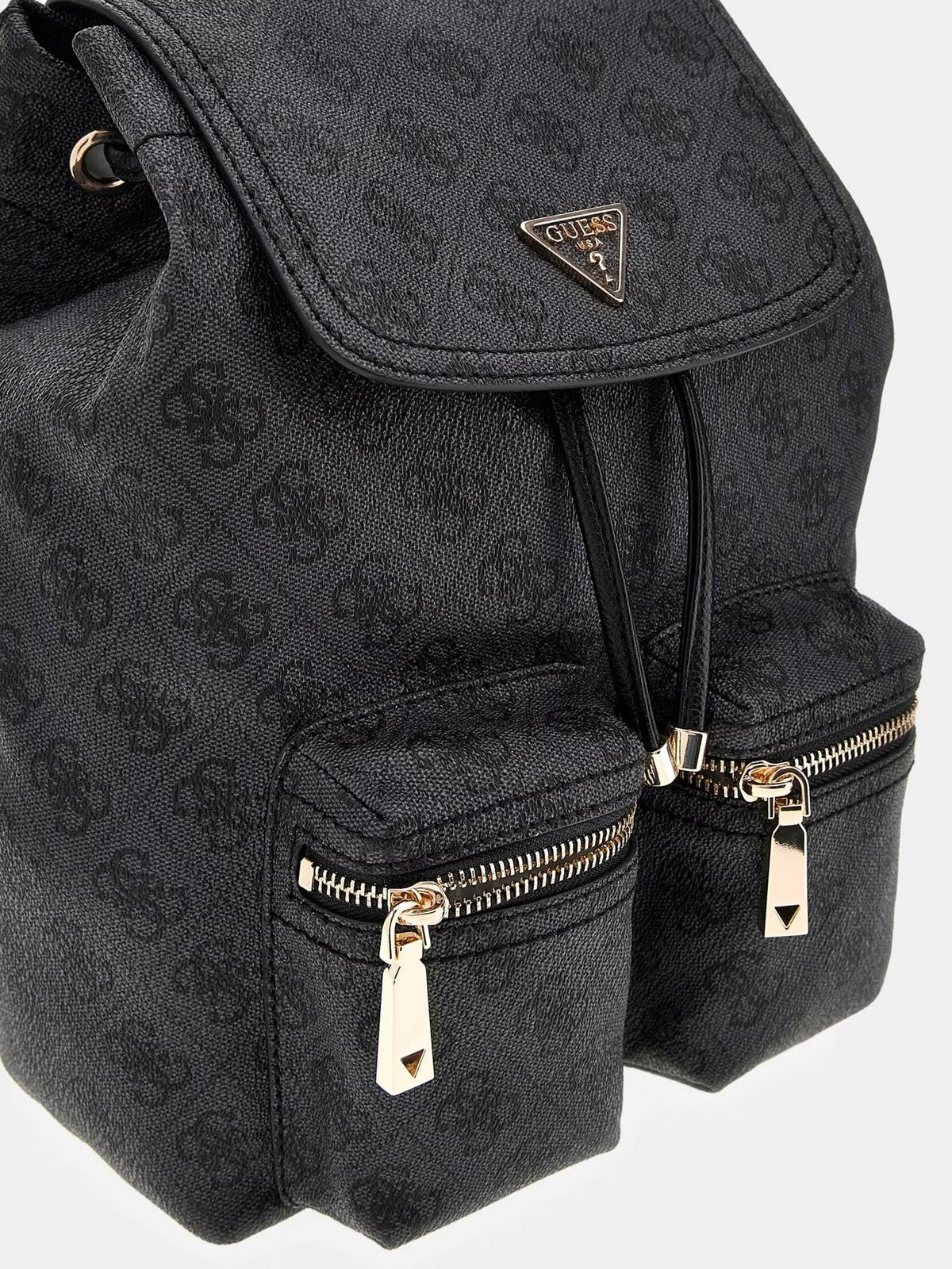 GUESS Zaino Donna MANHATTAN II FLAP BACKPACK HWSG71 18310 CLO COAL LOGO gioboutiqueweb