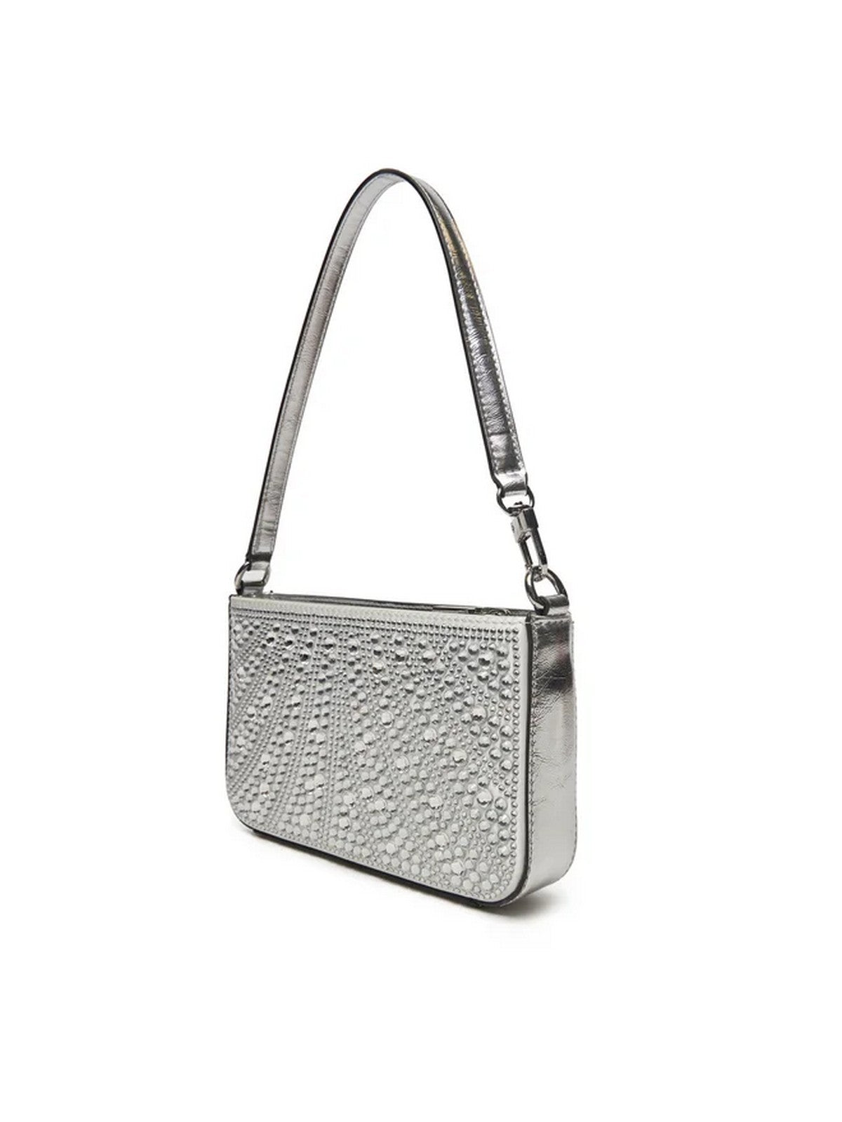 GUESS Borsa Donna BEAUVOIR MINI TOP ZIP SHDR BAG HWXY95 28720 SIL Argento gioboutiqueweb