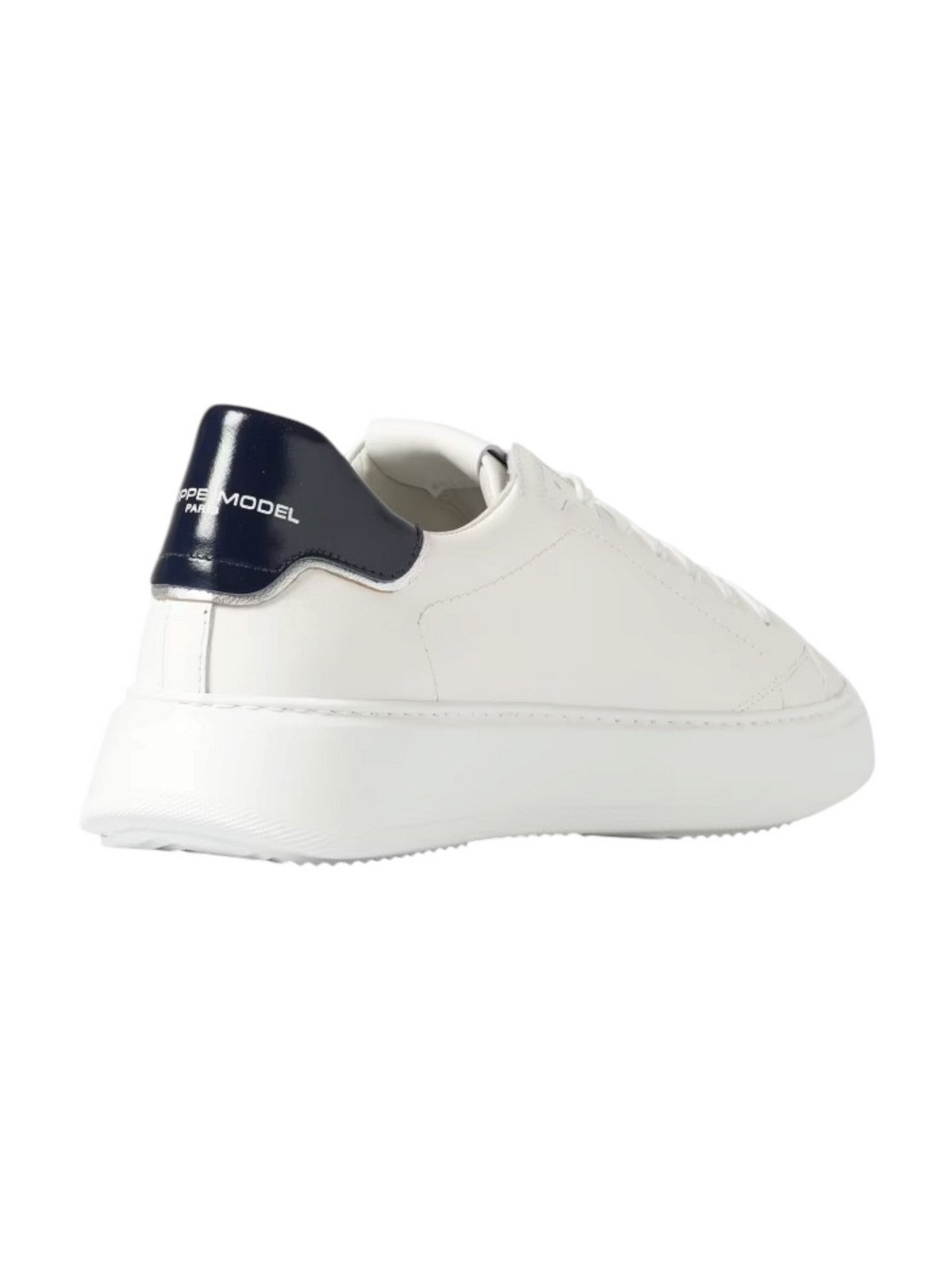 PHILIPPE MODEL Sneaker Uomo Temple low man BTLU V018 VEAU_BLANC BLEU FONCE'