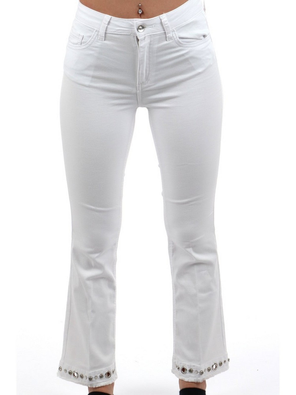 Liu Jo White Woman Pantalone M4292T4033 N9354 Weiß