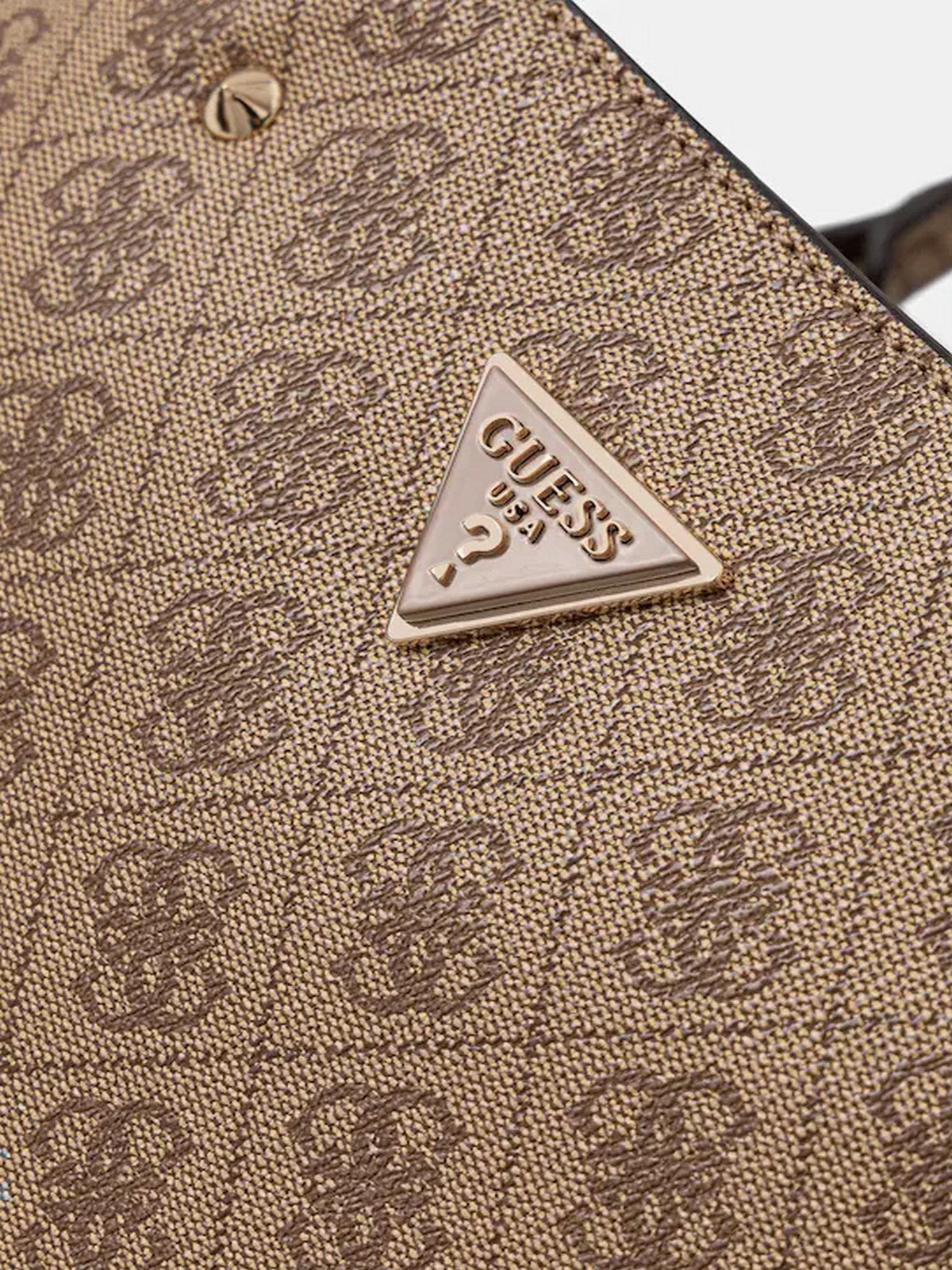 GUESS Borsa Donna MERIDIAN II GIRLFRIEND SATCHEL HWSG69 74060 LTL LATTE LOGO gioboutiqueweb