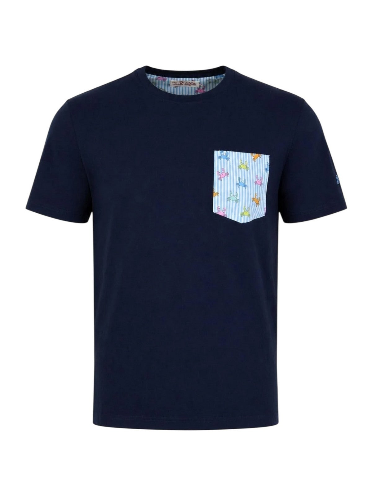 MC2 SAINT BARTH T-shirt Uomo  BLANCHE 02098L 61 PINCHY MULTI STRIPES 30