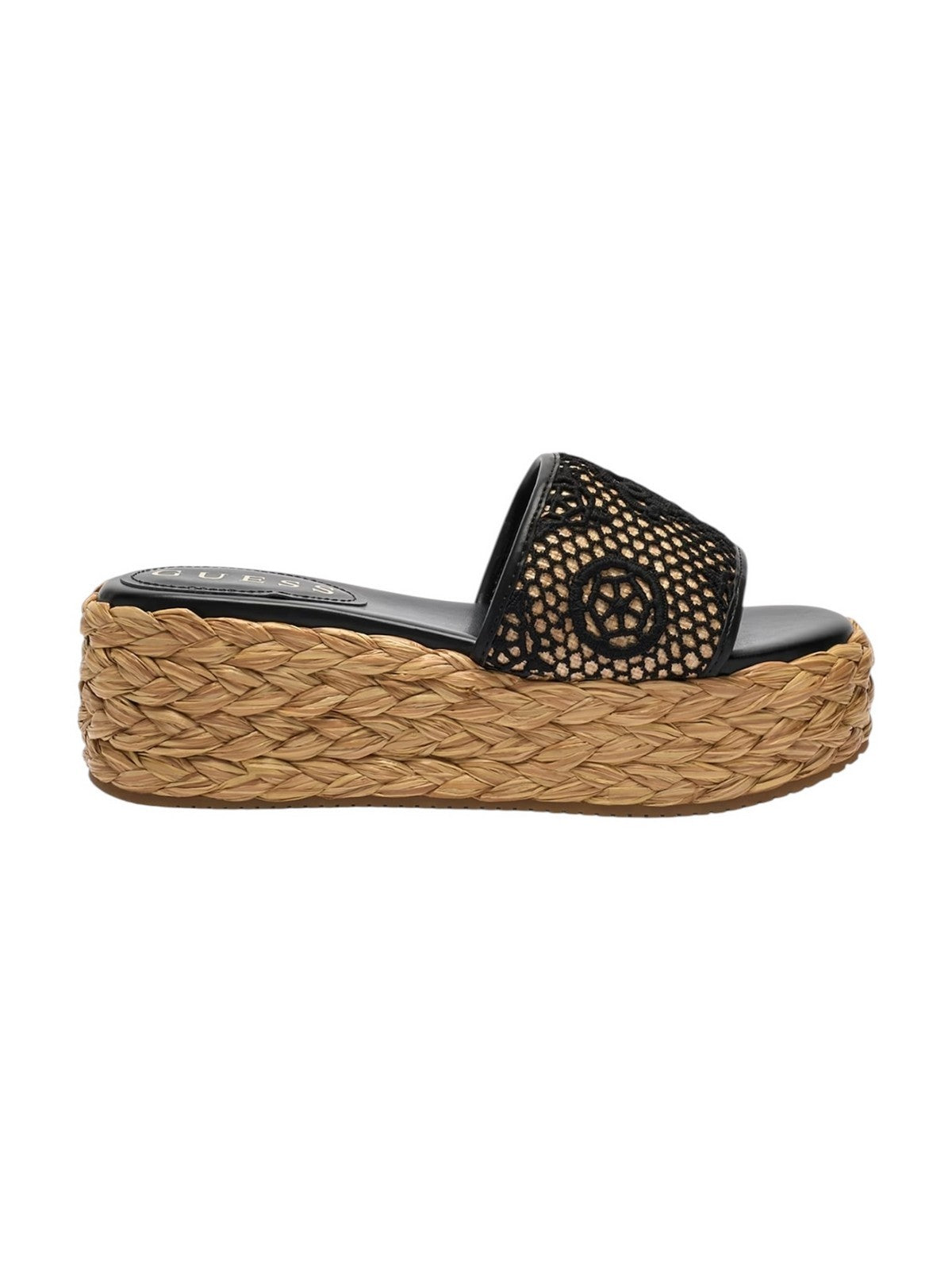 GUESS Sandalo Donna BINATA FLJBIA FAL04 BLKNA BLACK NATURAL