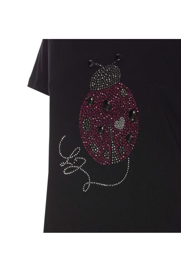 LIU JO WHITE T-Shirt e Polo Donna  WF4102J5904 N9882 Nero gioboutiqueweb