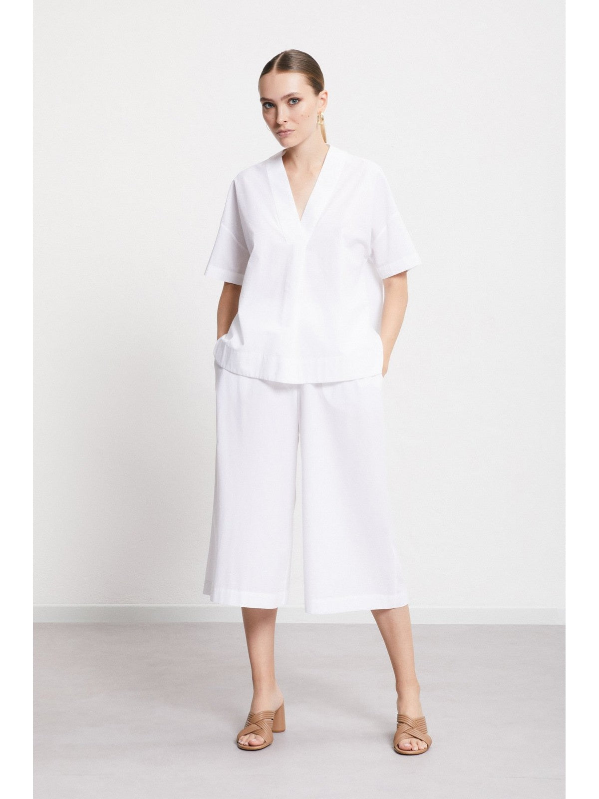 OTTOD'AME Pantalone Donna  DP9853 1948 Bianco