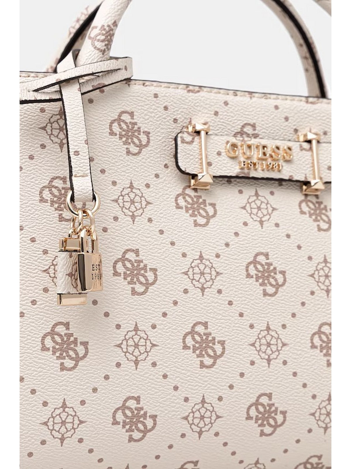 GUESS Borsa Donna CARRIE LOGO GRLFRND SATCHEL HWGP98 98060 VNO VANILLA LOGO