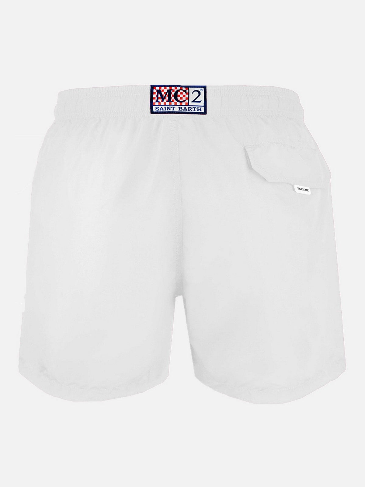 MC2 SAINT BARTH Costume da bagno Uomo  LIGHTING PANTONE 01149F Bianco gioboutiqueweb