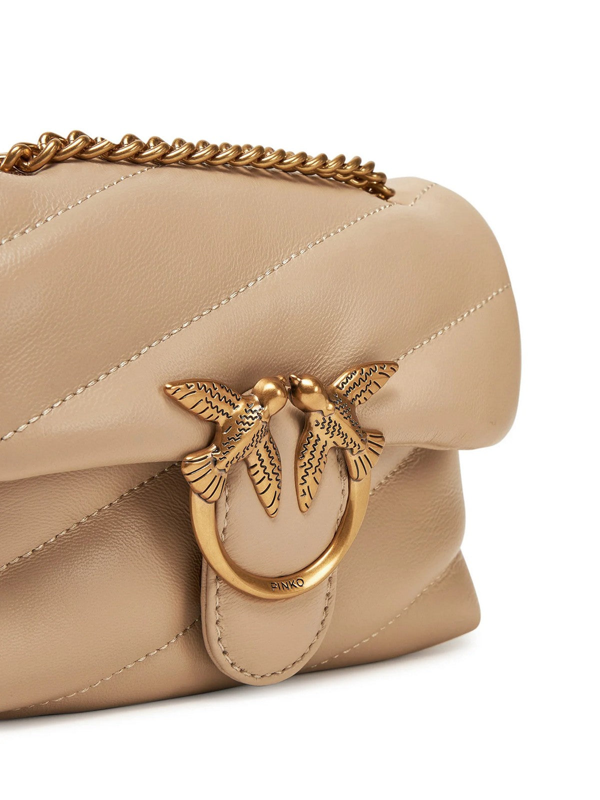 PINKO Borsa Donna Love Puff Baby Cl Sheep Nappa 100040-A0F2 C50Q BEIGE gioboutiqueweb