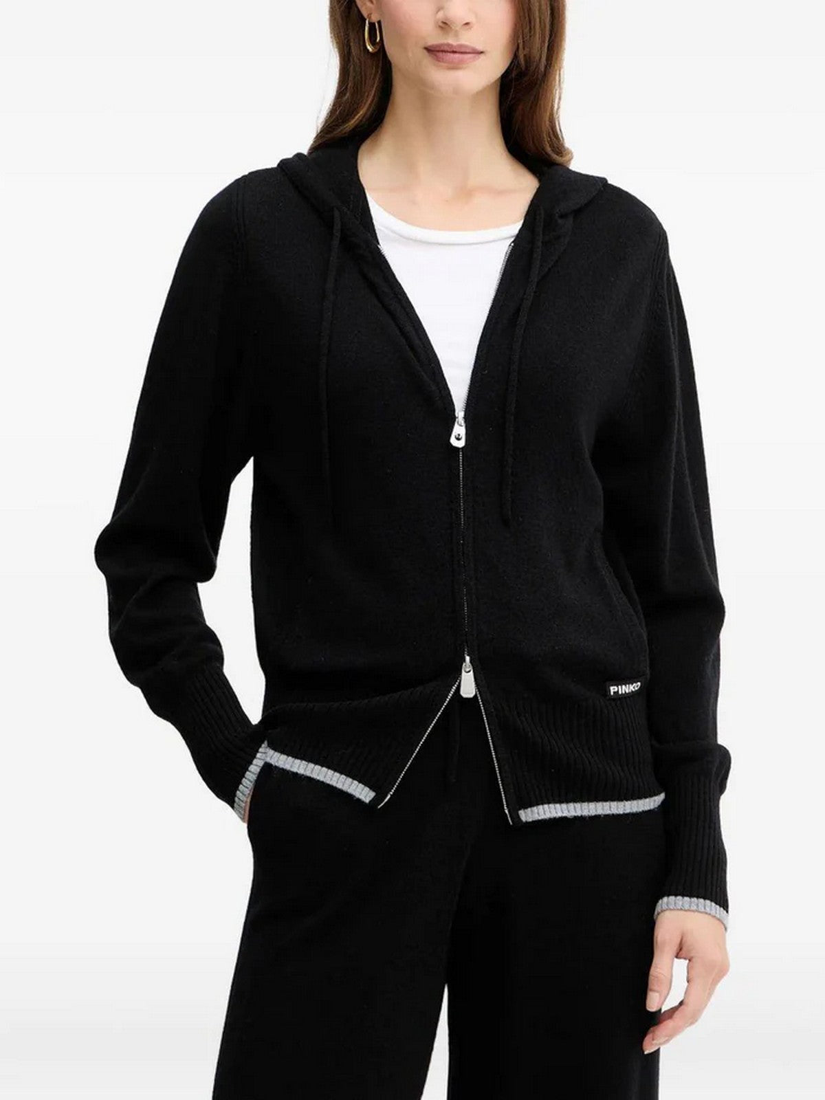PINKO Cardigan Donna SULLAWESI CARDIGAN 105491-A2Q9 Z99 NERO LIMOUSINE gioboutiqueweb