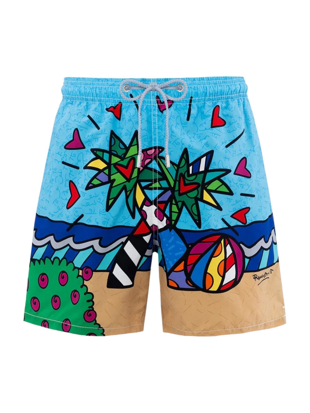 MC2 SAINT BARTH Costume da bagno Uomo  GUSTAVIA PLACED PRINT 04733F Blu
