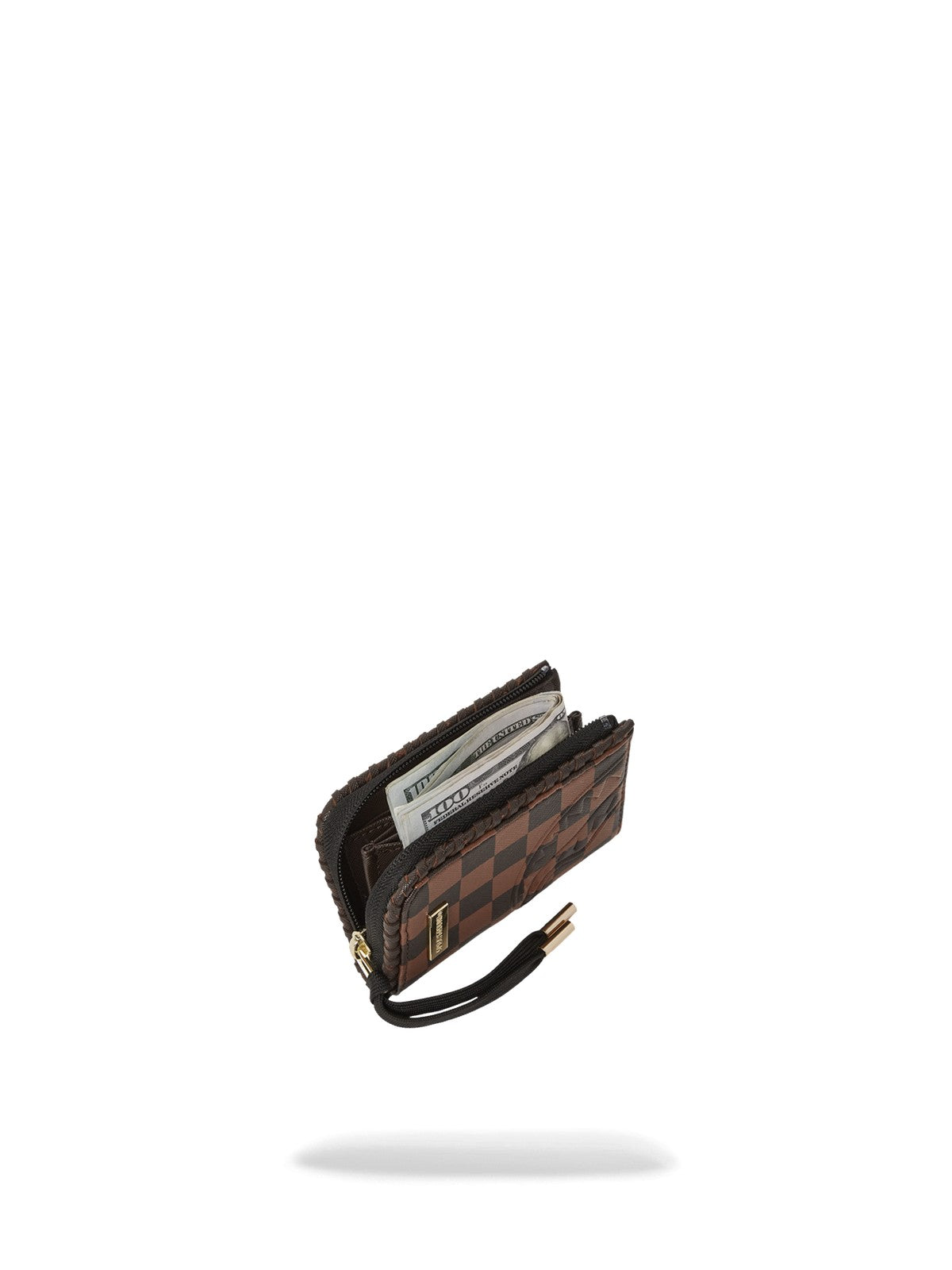 SPRAYGROUND Portafoglio Uomo CORE EMBOSS CHECK WALLET 910W6836NSZ Marrone