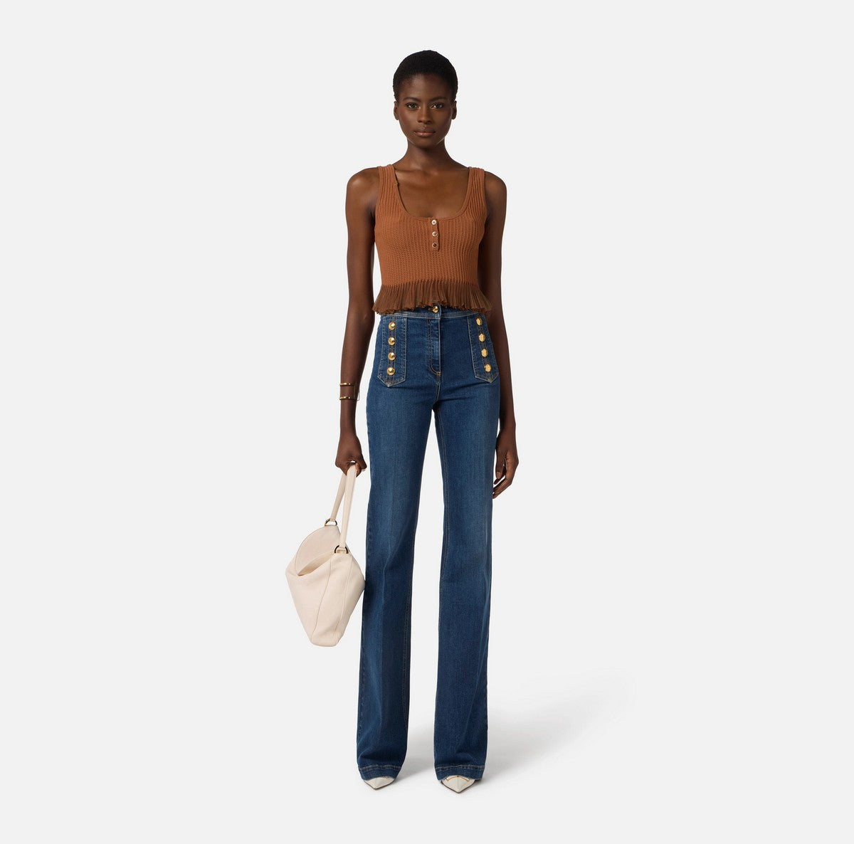 ELISABETTA FRANCHI Jeans Donna  PJ19D61E2 104 BLUE DENIM gioboutiqueweb