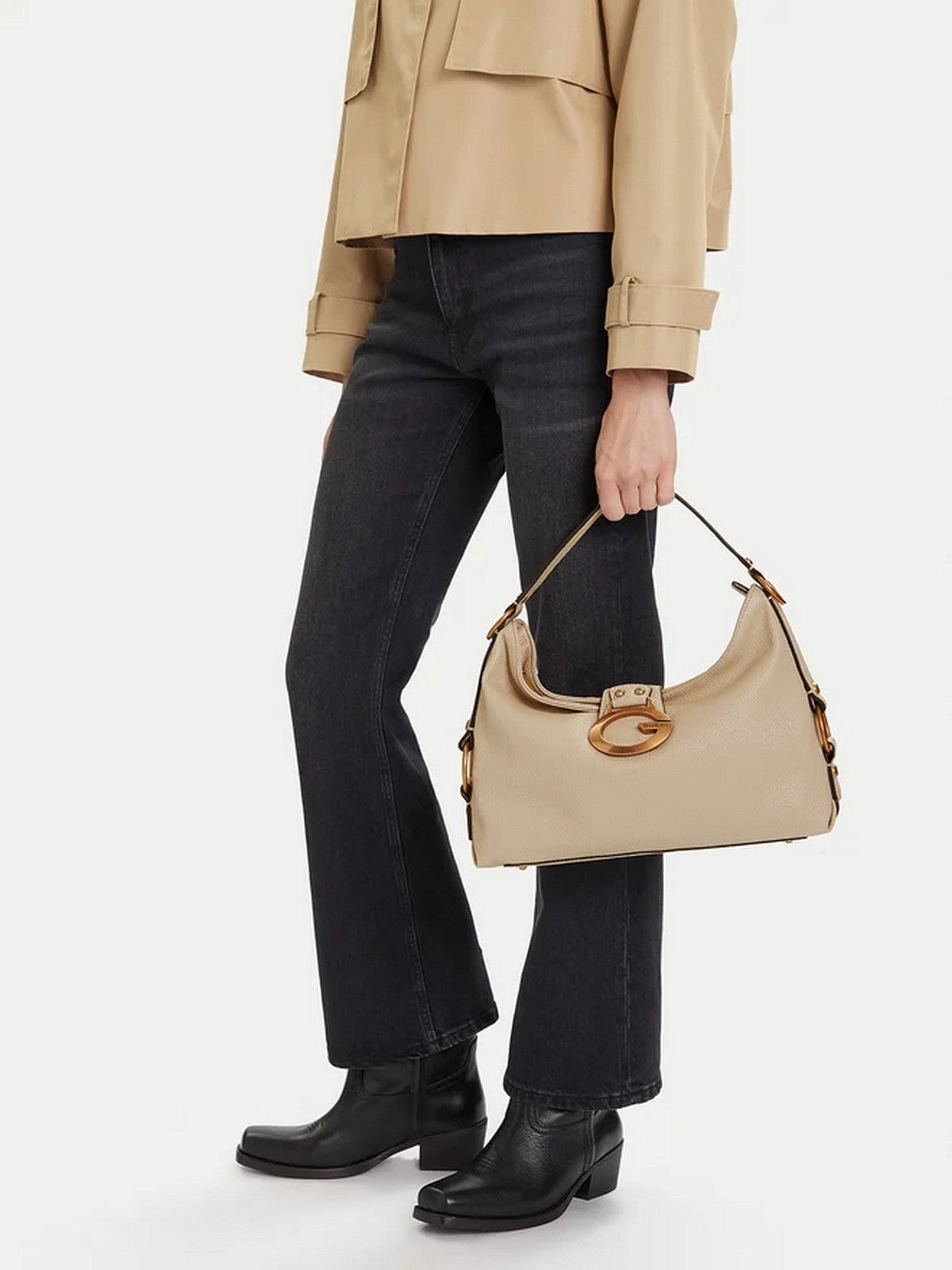 GUESS Borsa Donna CAMDEN SHOULDER BAG HWBB93 08180 BON BONE gioboutiqueweb