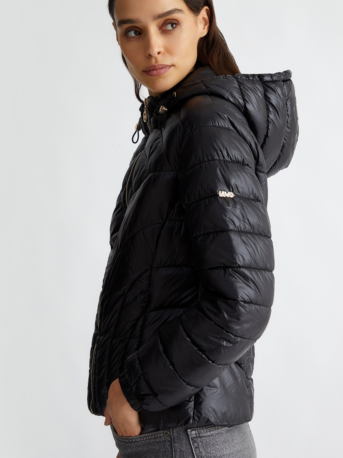 LIU JO SPORT Piumino Donna  TF4123TS073 22222 Nero gioboutiqueweb