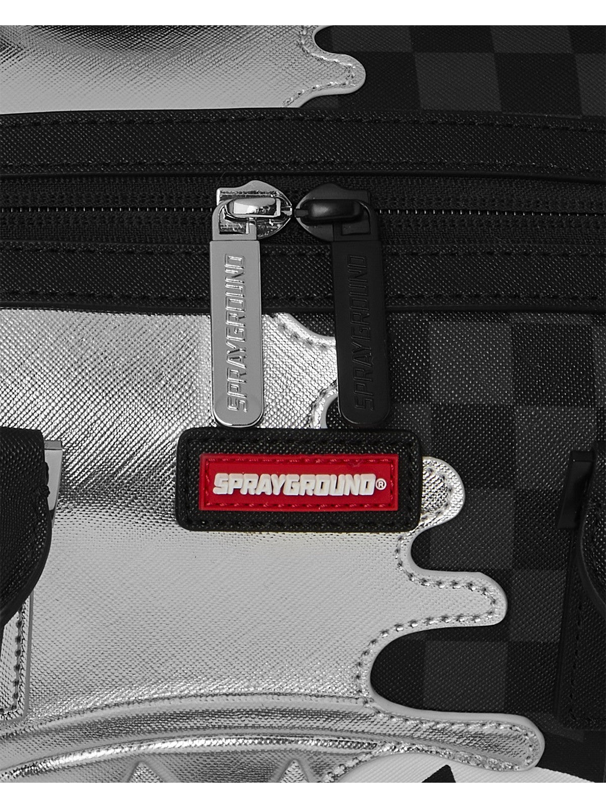 SPRAYGROUND Borsa Unisex adulto SILVER SIDE DRIP BLACK CHECK MINI DUFFLE 910D8925NSZ Nero