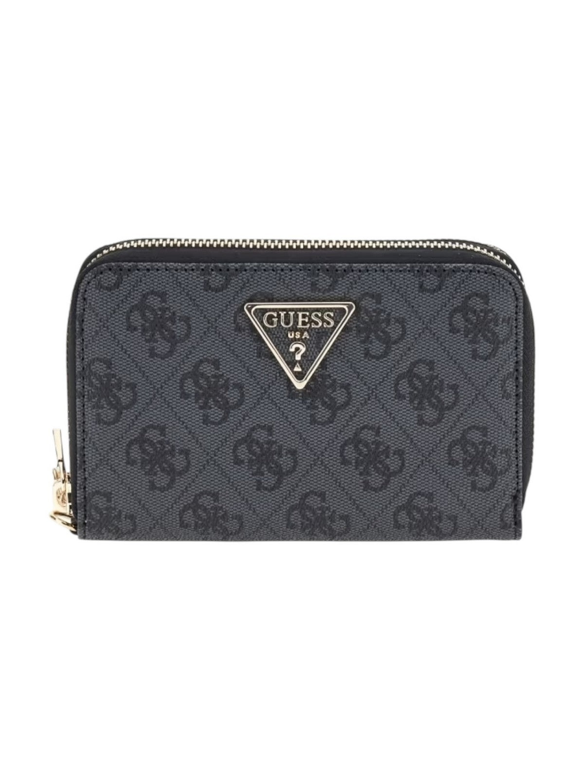 GUESS Portafoglio Donna LAUREL II SLG MED DOUBLE ZIP SWSG74 59164 CLO COAL LOGO gioboutiqueweb