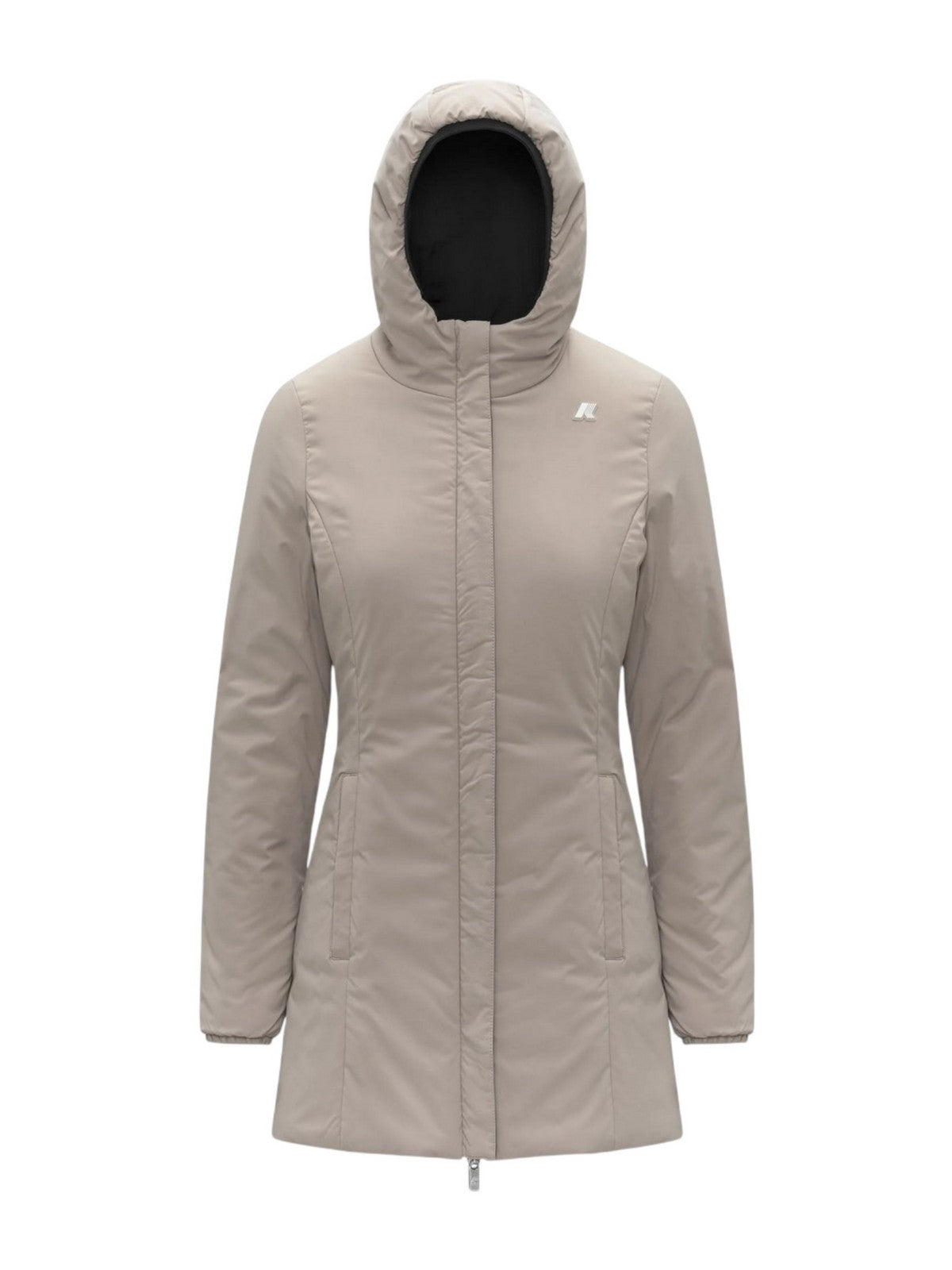K-WAY Giubbino Donna DENISE ST WARM DOUBLE K6128UW BC9 Black Pure - Beige C