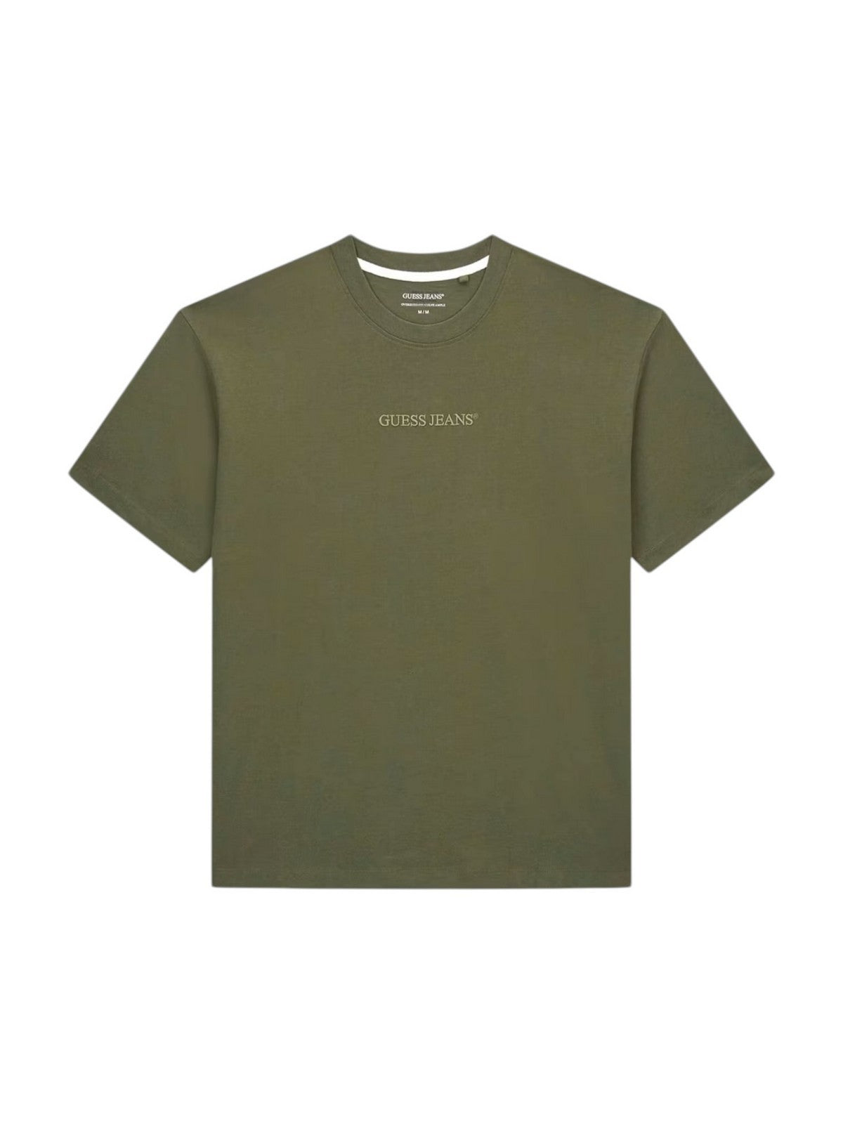 GUESS T-shirt Uomo GJ SS CN OS LOGO EMB TEE M4YI44 K8FQ4 G8EV OLIVE LIGHT GREEN gioboutiqueweb