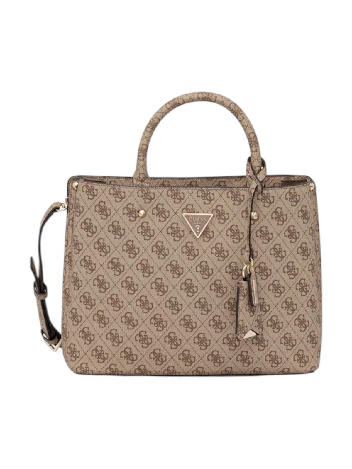GUESS Borsa Donna MERIDIAN II GIRLFRIEND SATCHEL HWSG69 74060 LTL LATTE LOGO gioboutiqueweb