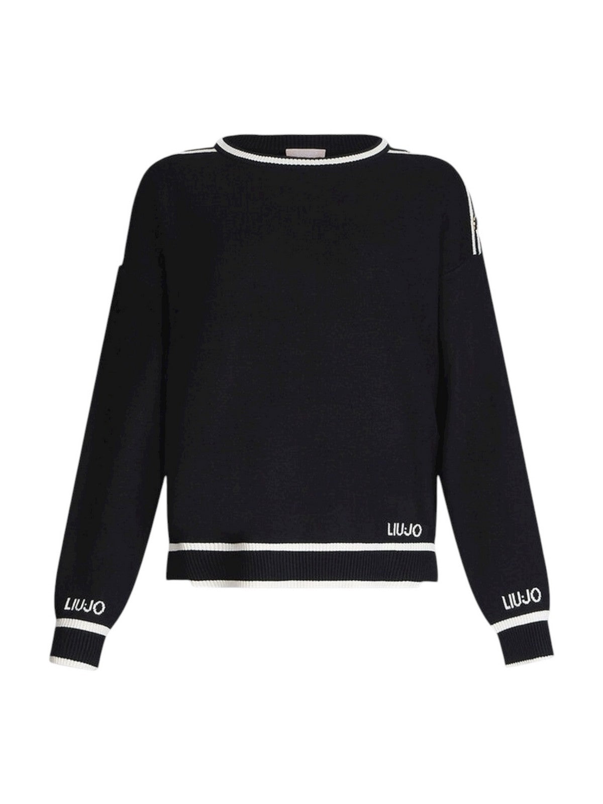 LIU JO SPORT Maglione Donna  TF5230MS59L 03N66 Nero/bianco latte
